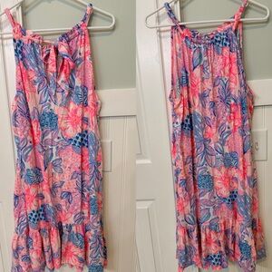 Lilly Pulitzer Pink and Blue Floral Dress